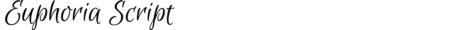 Euphoria Script Font preview