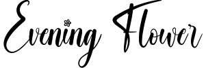 Evening Flower Font preview