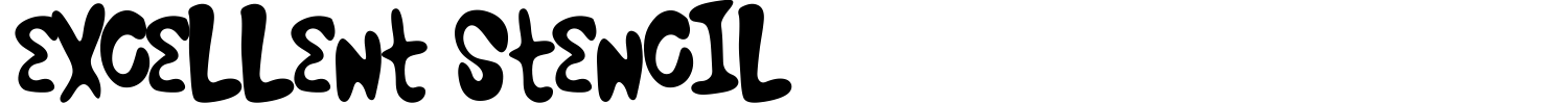 Excellent Stencil Font preview