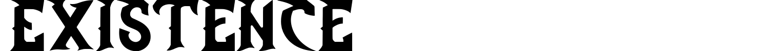 Existence Font preview