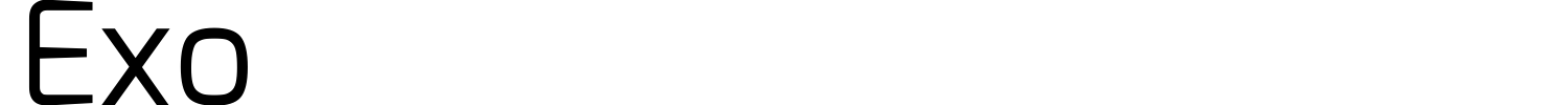Exo Font preview