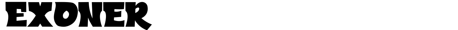 Exoner Font preview