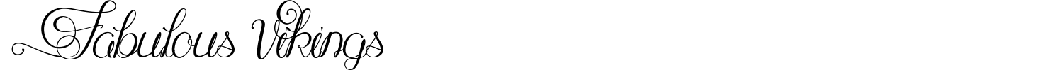 Fabulous Vikings Font preview