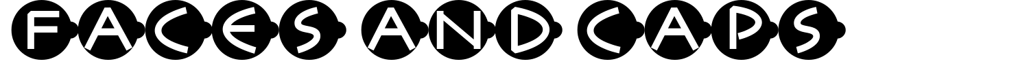 Faces And Caps Font preview