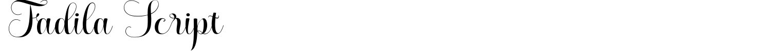 Fadila Script Font preview