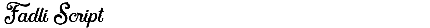 Fadli Script Font preview