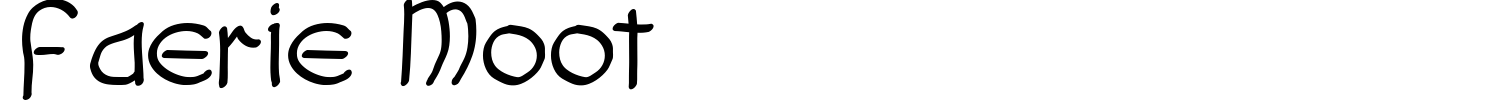 Faerie Moot Font preview