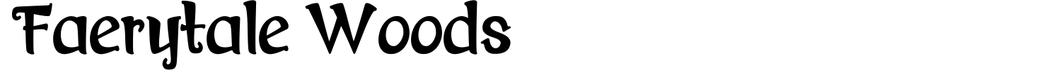 Faerytale Woods Font preview
