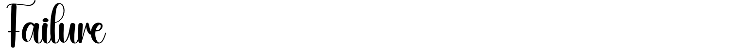 Failure Font preview