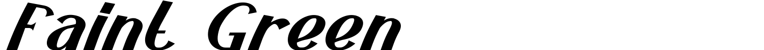 Faint Green Font preview