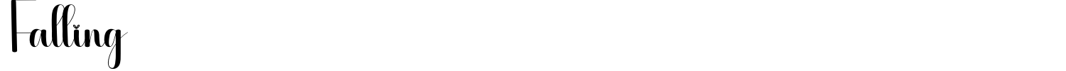 Falling Font preview