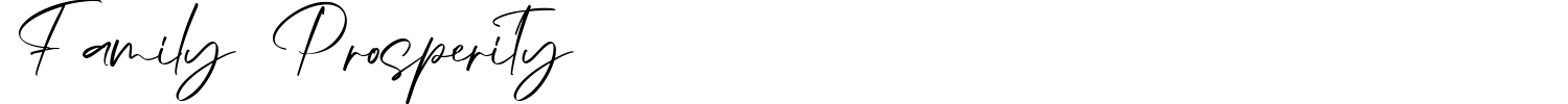 Family Prosperity Font preview