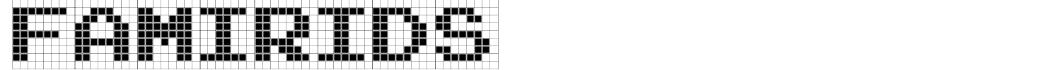 Famirids Font preview