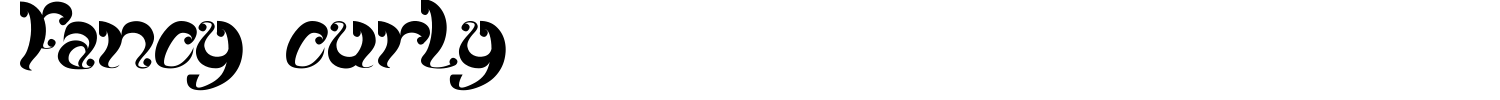 Fancy Curly Font preview
