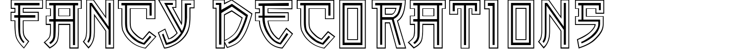 Fancy Decorations Font preview