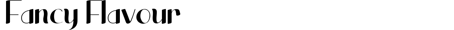Fancy Flavour Font preview