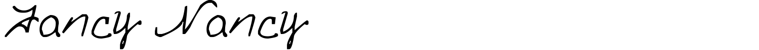 Fancy Nancy Font preview