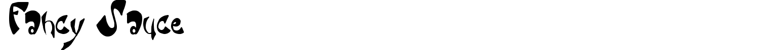 Fancy Sauce Font preview