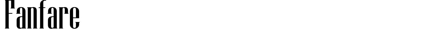 Fanfare Font preview