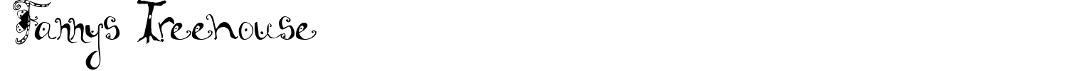 Fannys Treehouse Font preview