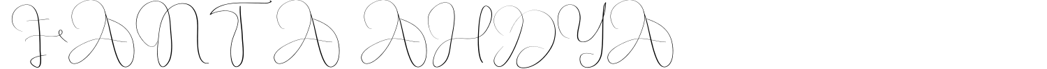 Fanta Ahdya Font preview