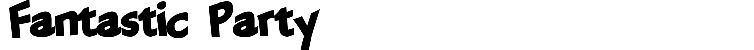 Fantastic Party Font preview
