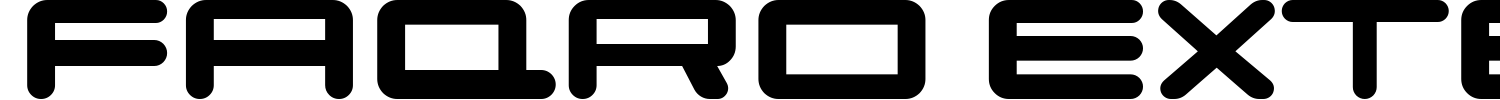 Faqro Extended Round Font preview