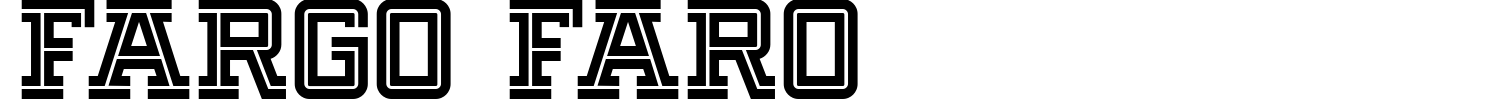 Fargo Faro Font preview