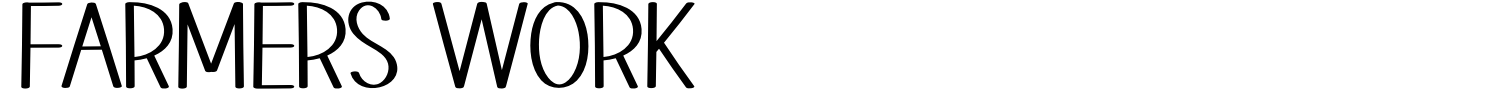 Farmers Work Font preview