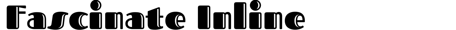 Fascinate Inline Font preview