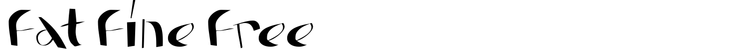 Fat Fine Free Font preview