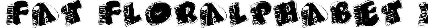 Fat Floralphabet XP Font preview