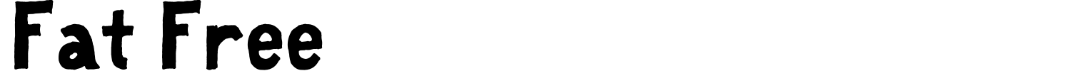 Fat Free Font preview