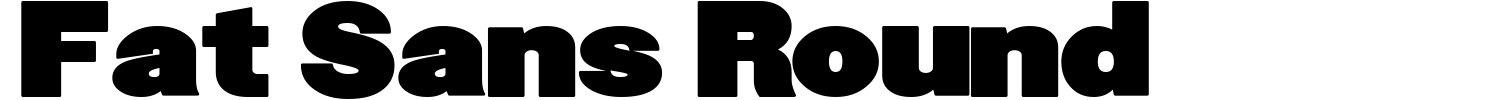 Fat Sans Round Font preview