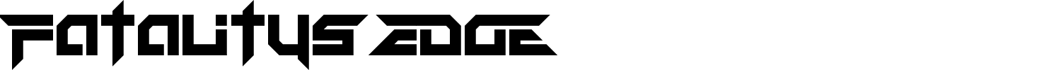 Fatalitys Edge Font preview