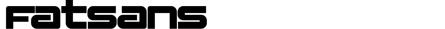 Fatsans Font preview