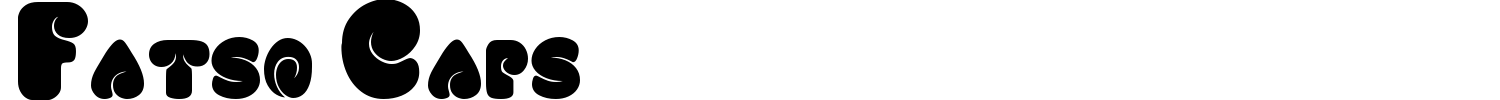 Fatso Caps Font preview