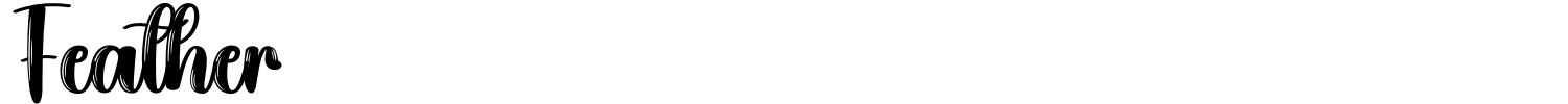 Feather Font preview