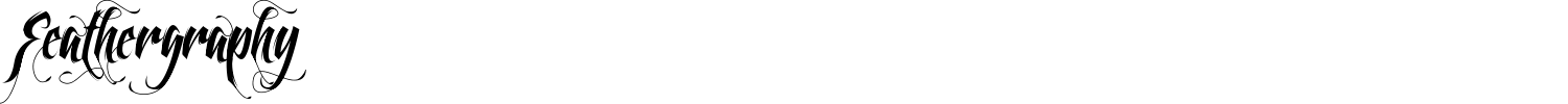 Feathergraphy Font preview