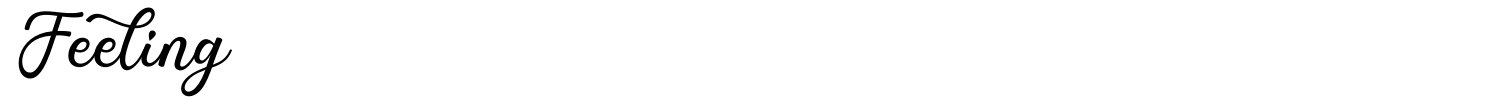 Feeling Font preview