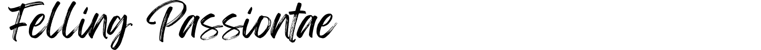 Felling Passiontae Font preview