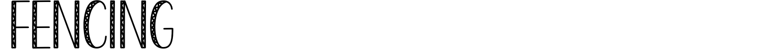 Fencing Font preview