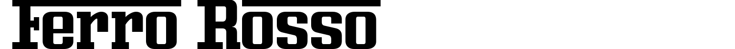 Ferro Rosso Font preview