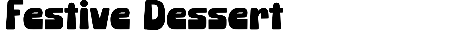 Festive Dessert Font preview