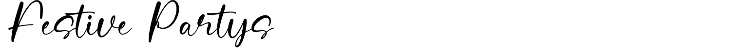 Festive Partys Font preview