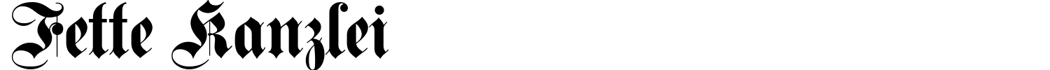 Fette Kanzlei Font preview
