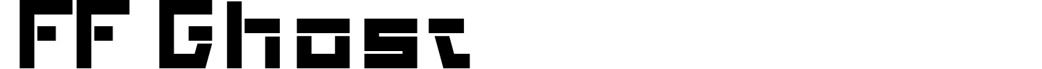 FF Ghost Font preview