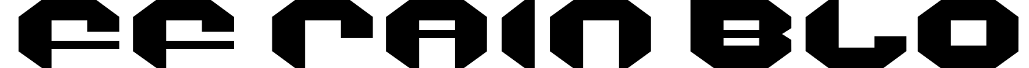 FF Rain Block Font preview