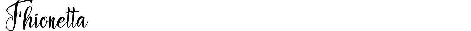 Fhionetta Font preview