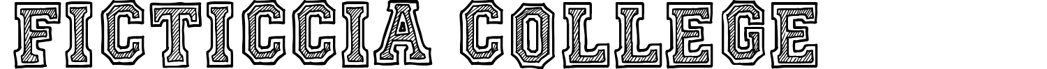 Ficticcia College Font preview